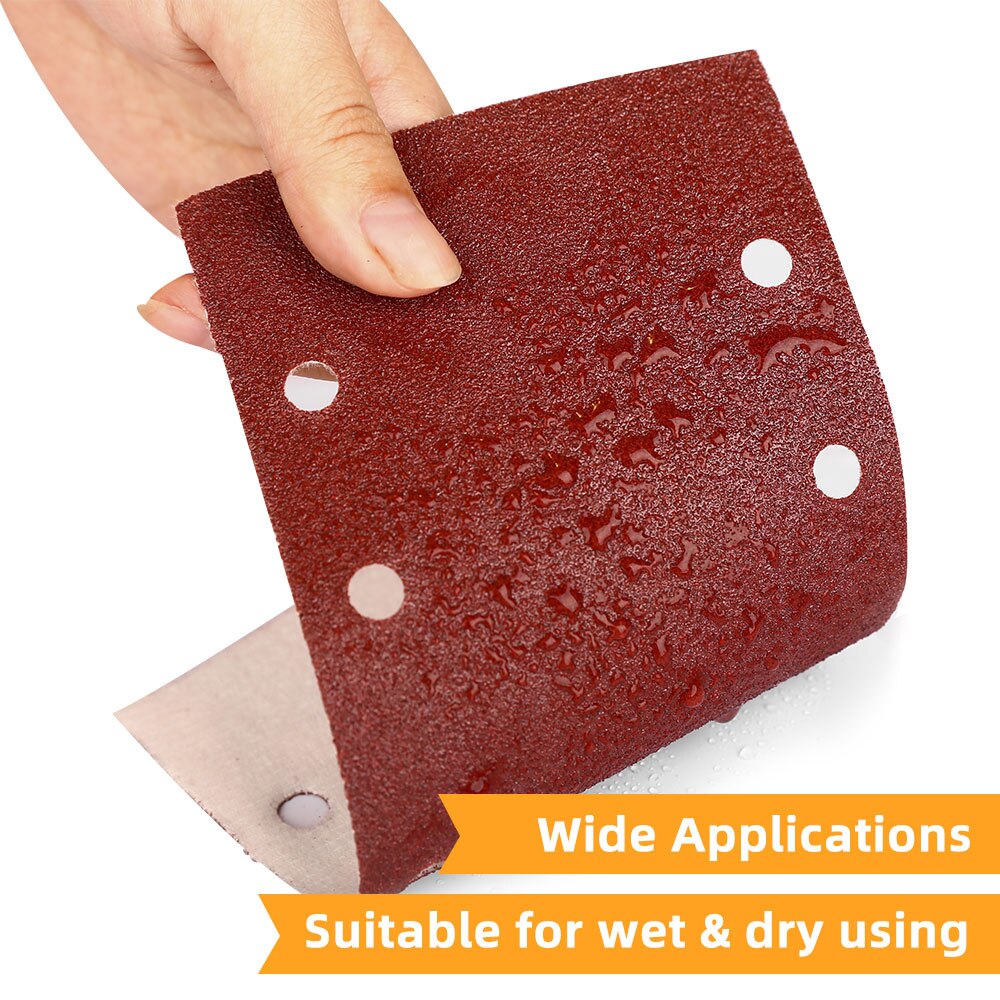 DEKO 20pcs Flat sandpaper, Sanding Paper ,Grit 40-400,Widely used in metal, woodworking for DKFS16Q1