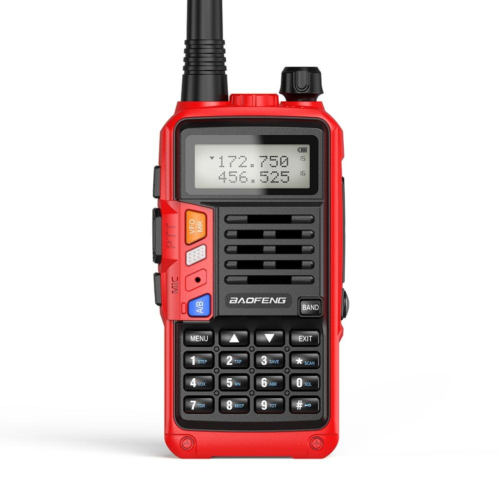 Newset BAOFENG UV-S9 Plus 10W potężny UHF VHF dwuzakresowy krótkofalówka dwukierunkowy radiotelefon ręczny nadajnik-odbiornik: Red / Euro