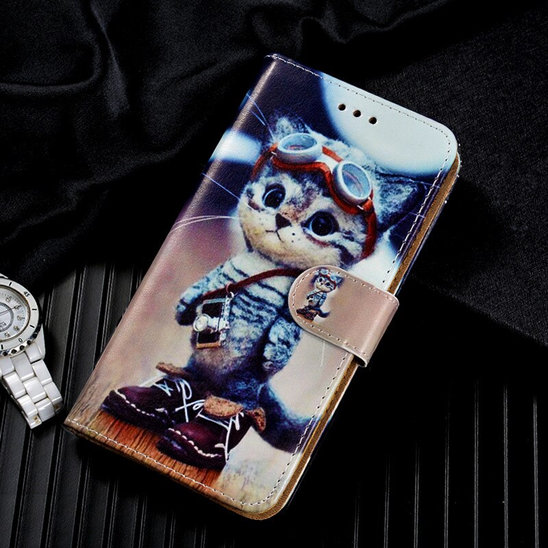 Til doogee  x90 etui blomst læder fundas flip etui til doogee  x90 x90l bagside coque print stand bog kuffert coque: Doogee  x90 / B4