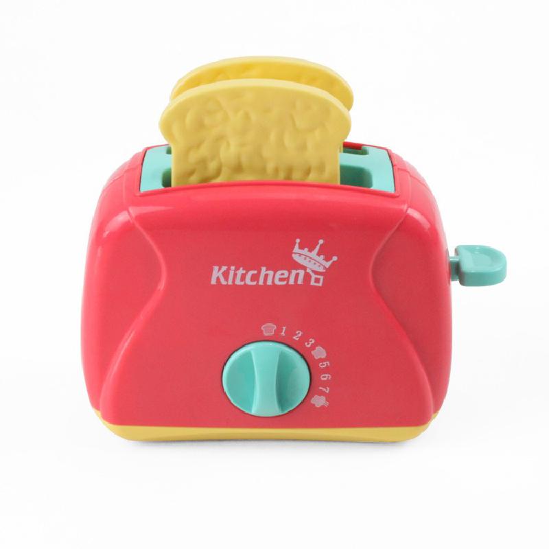 Simulation Appliances Kitchen Mini Blender Toaster Mixer With Led Pretend Play Toy Children Play House Baby Girls Kids Toys