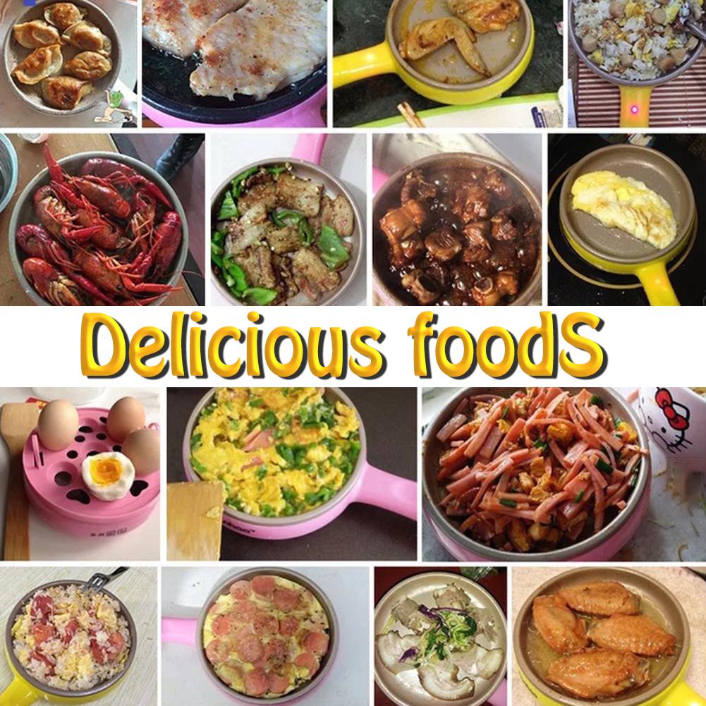 Mini Electric Frying Pan Multi-function Egg Fryer Portable Pot #CW