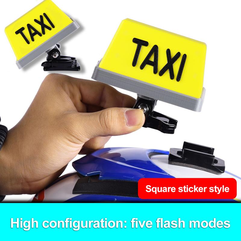 Accesorios para casco de motocicleta, luz LED para señal de TAXI, Kit de decoración con indicador recargable por USB, producto para Motocross: 06