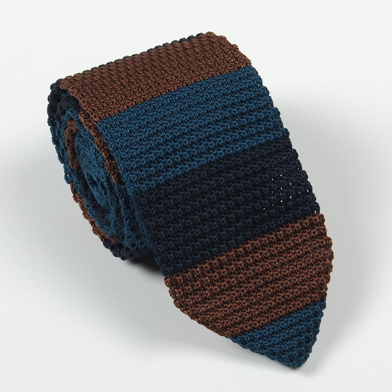 Cravate pour hommes 6-7cm à la | Cravate en laine décontracté, tricot sauvage, cravate pointue pour hommes, fête mariage marié, cravates quotidiennes, porter le cou: A2412