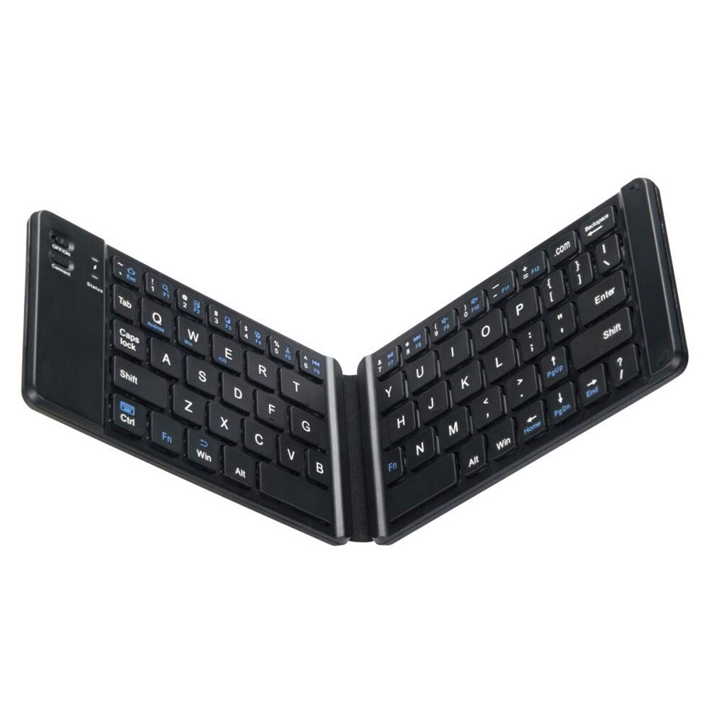 Portable Folding Bluetooth Mini Keyboard Foldable Wireless Klavye Touchpad Russian En Keypad for IOS/Android/Windows ipad Tablet
