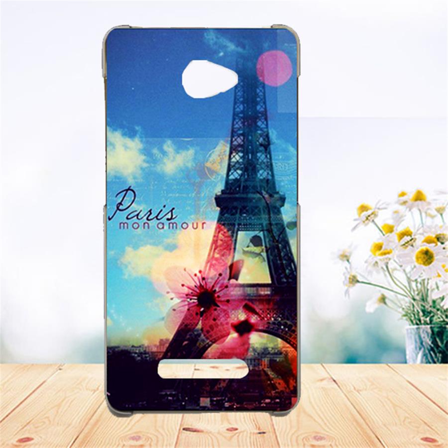 Funda de teléfono suave Tpu para DEXP BL250 Fundas de silicona pintada Lobo Rosa Eiffel Fundas transparente para DEXP BL250 cubierta trasera: c063