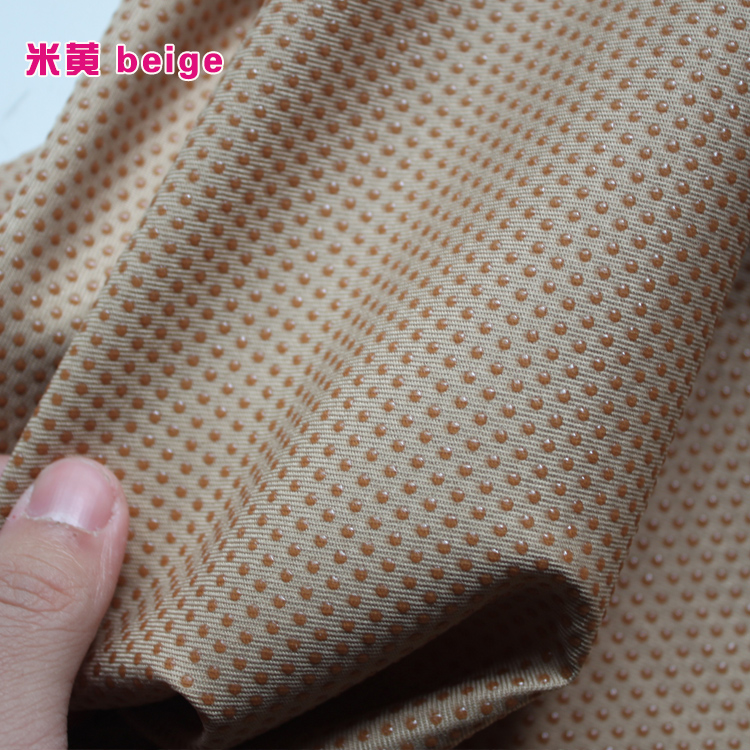 50 x 150cm polyester skridsikkert stof diy pude tæppe sål skridsikker vinyl skridsikkert stof: Beige