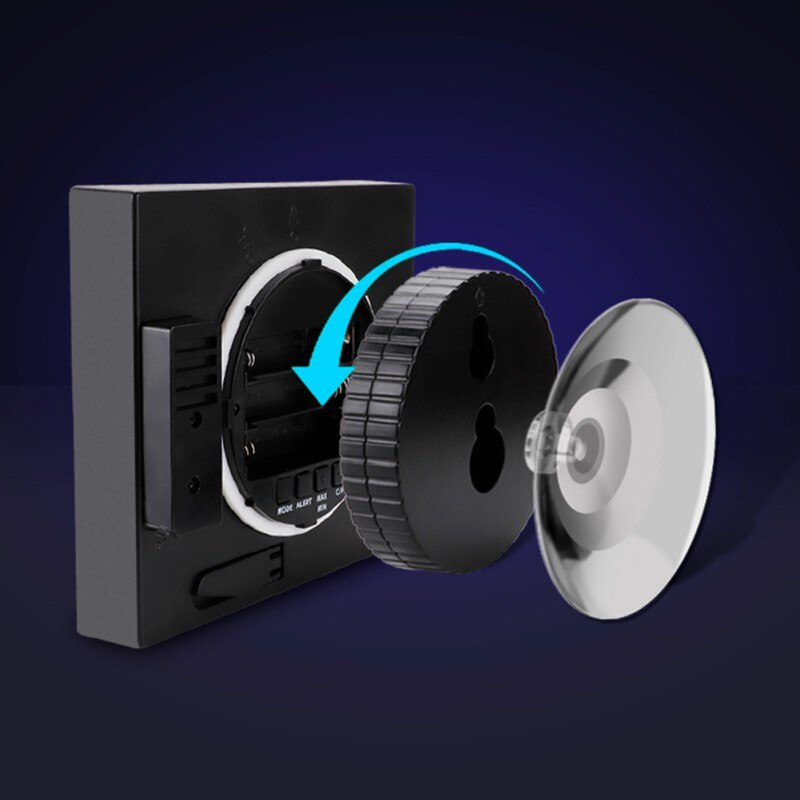 Digital & Analog-Digital Clocks Multifunctional Upper And Lower Limit Temperature And Humidity Meter Bathroom Clock Clock