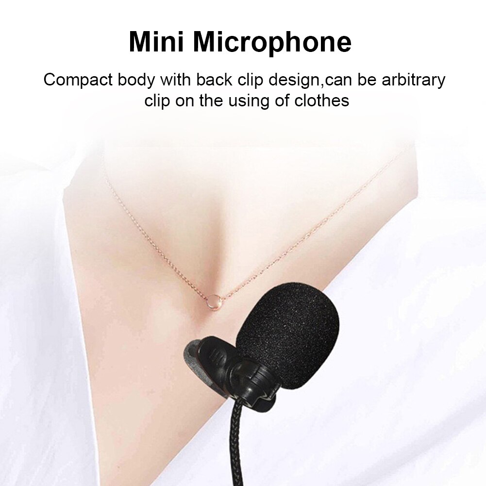3Pcs 04A Mini 3.5Mm Schroef Plug Microfoon Wired Revers Kraag Clip Amplifie Compacte Body Met Back Clip Hoge fidelity