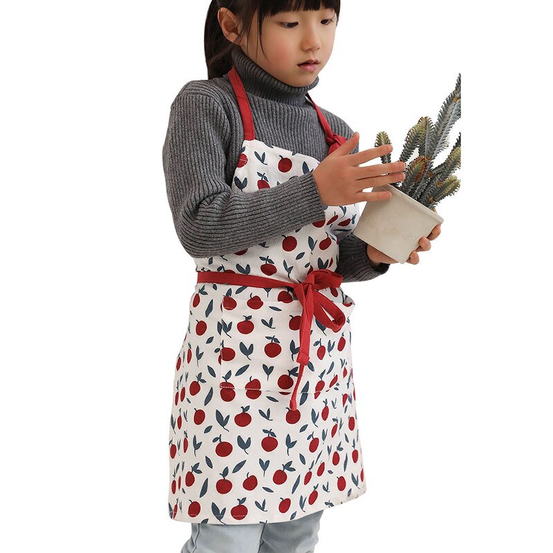 Kids Apron for Kitchen Adjustable Sleeveless Cooking Baking Painting Apron Child Kindergarten Apron Chef Restaurant Uniform: style1