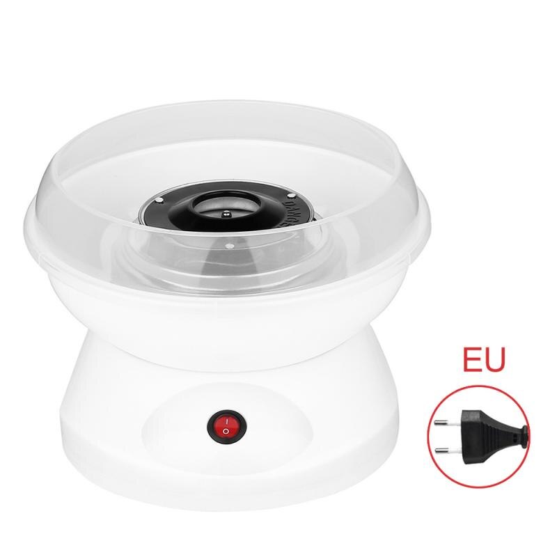 Électrique bricolage doux barbe à papa fabricant Mini Portable coton sucre fée soie guimauve Machine enfants 220V Machine à bonbons: White EU