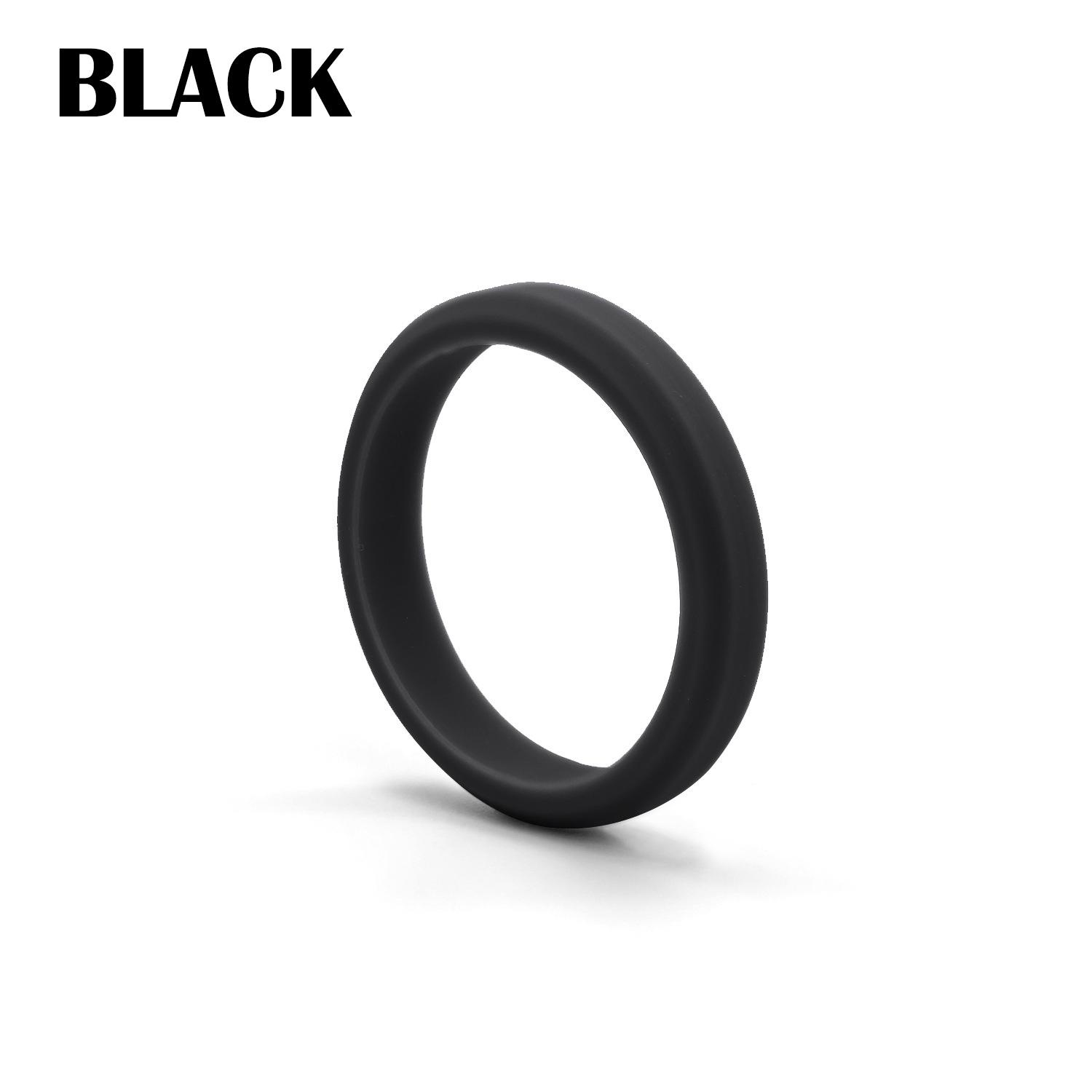 Anillo deportivo de silicona hipotenusa para mujer, 7 colores, bandas de goma para boda, anillos flexibles hipoalergénicos, 1 ud.: 8 / Azul