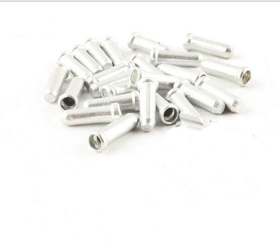 30 st cykel linje rör kabel lock svans växellåda cykel broms wire cap aluminium legering färgglad svans hatt