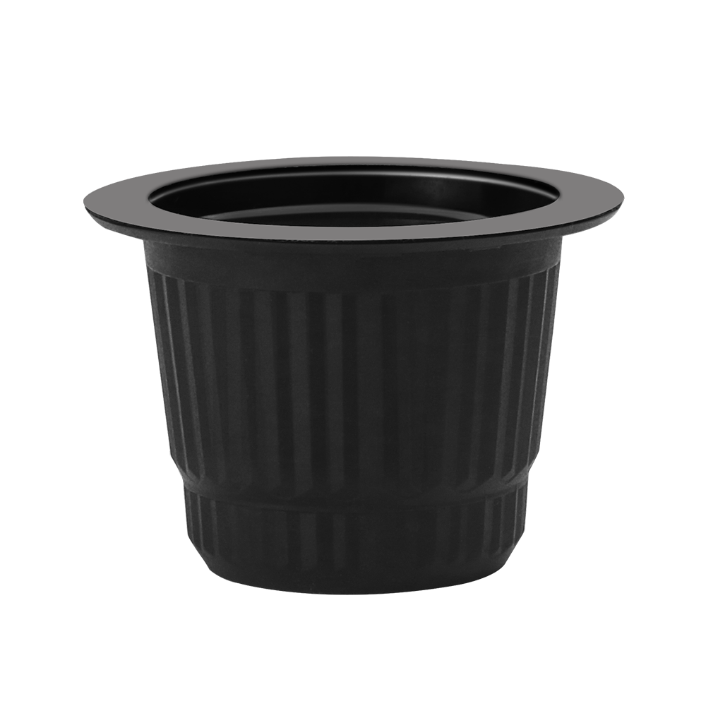 100sets Disposable Empty Coffee Capsule Cups Pods Aluminum Seals Stickers for Nespresso Machines Maker White Color