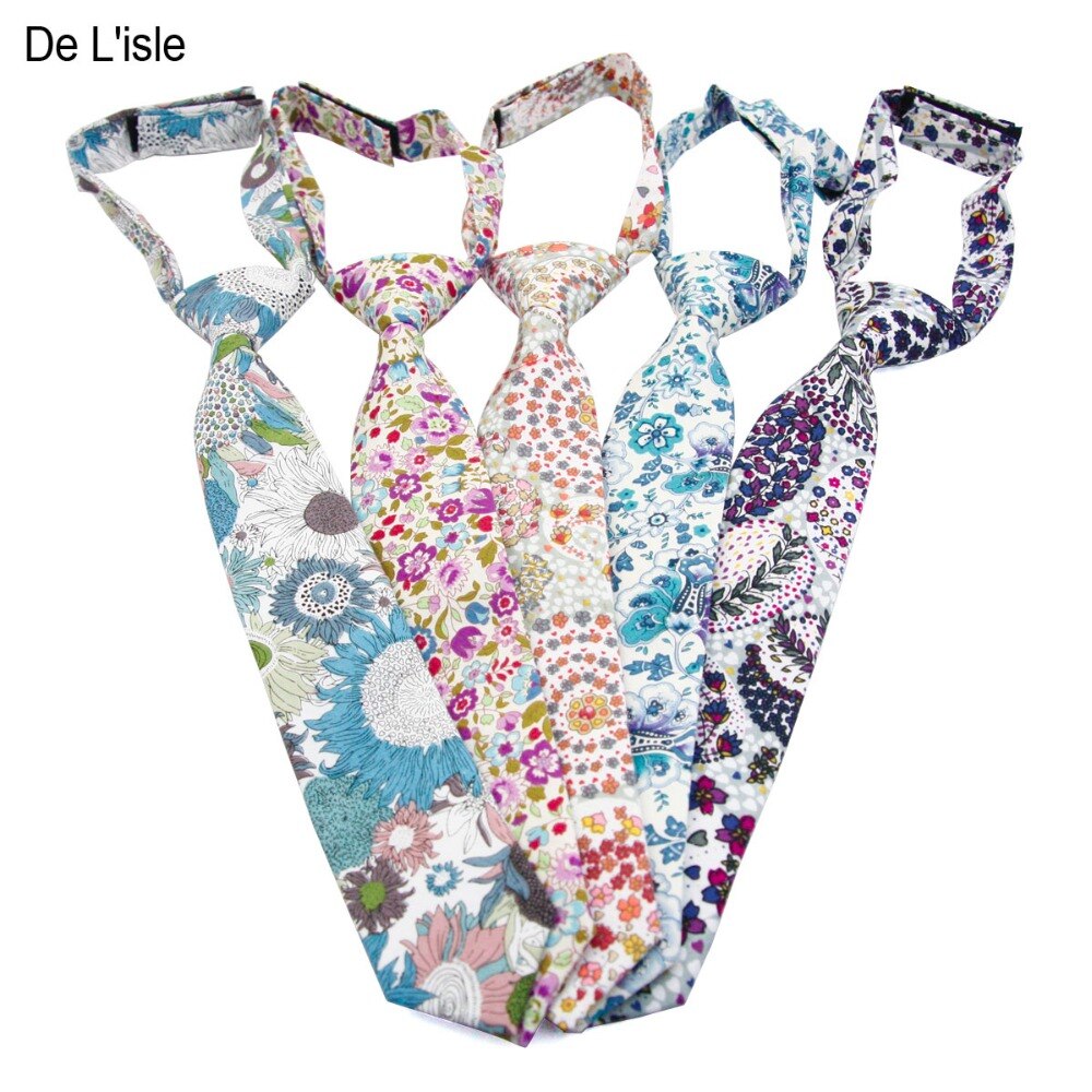 Children Tie 100% Cotton for School Kids Pre Tied Necktie Premium Family Boys and Girls