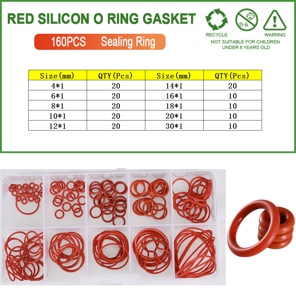 Silikon O-Ring Dichtung Kaffeemaschine VMQ Ölbeständig Hochtemperatur Silica Gel O Ring Dichtung Unterlegscheibe Schwarz Rot CS1-CS4: Dunkelblau