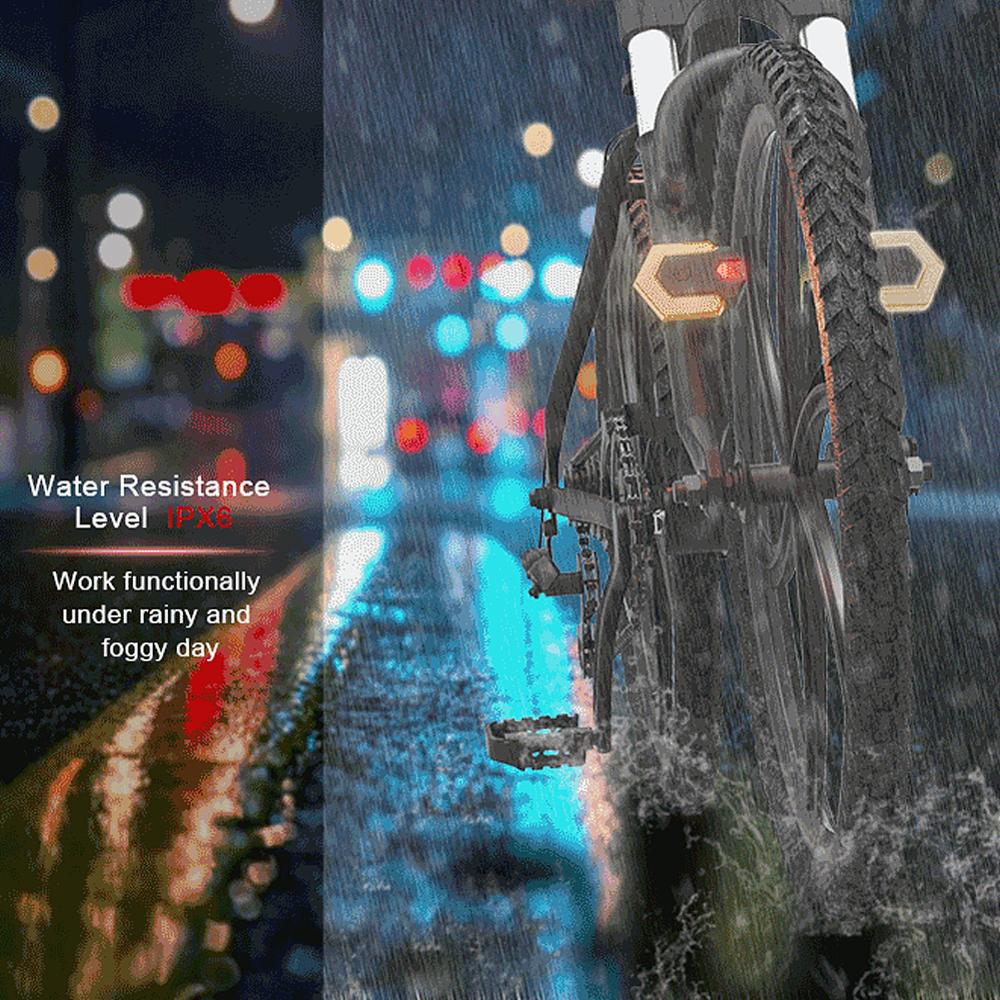 Draadloze Afstandsbediening Fiets Led Light Usb Oplaadbare Fiets Richtingaanwijzer Fiets Achterlicht Fiets Accessoires