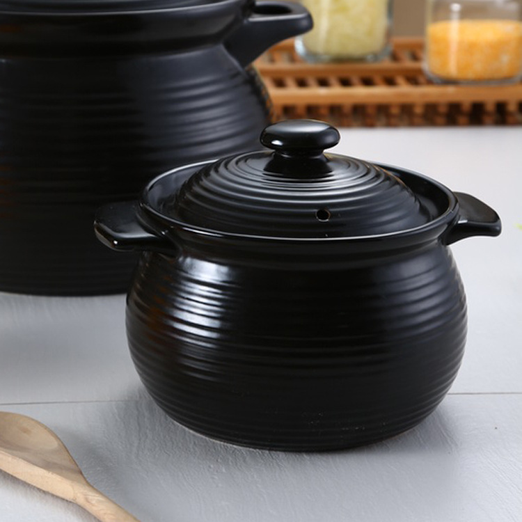 Oren Draad Keramische Pot Kookpan Pap Hoge Temperatuur Soeppan Zwarte Vlam