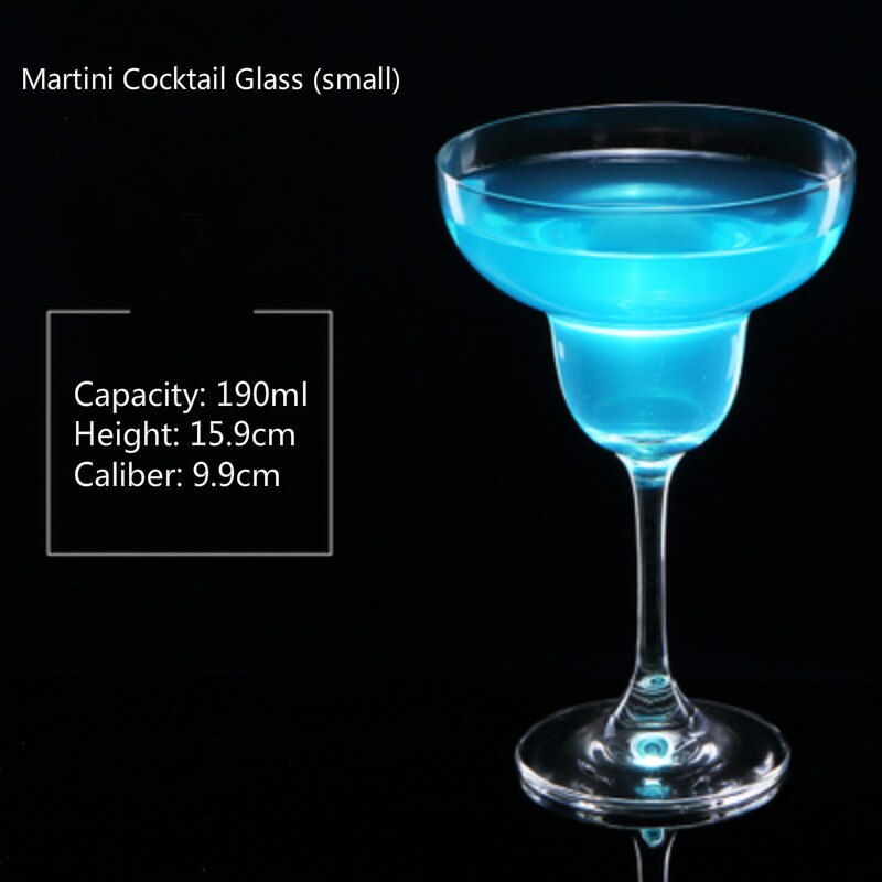 100-300Ml 6 Stijlen Cocktail Glas Cup Brede Mond Champagne Schotel Cup Beker Martini Glas Wijn Glas bar Huishoudelijke Drinken: 190ml