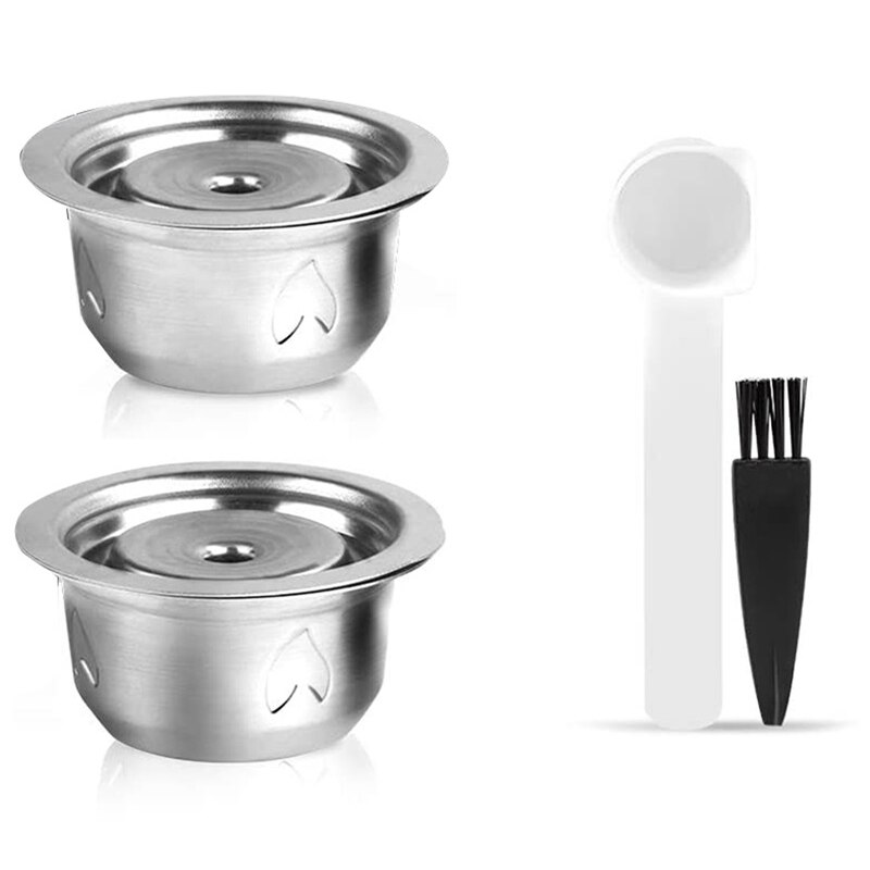 Reusable Coffee Capsules Stainless Steel Reusable Coffee Pod Coffee Espresso Refillable Coffee Pods: Default Title