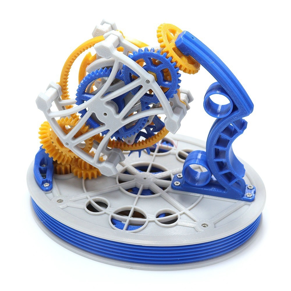 Dubbele as tourbillon modelvermogen 3D-printen slingeruur mechanisch principe desktop slingeruitrusting