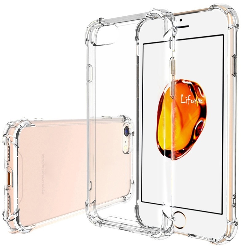 Transparante Tpu Cases Case Voor Iphone 7 Siliconen Case Iphone 8 Plus Case Iphone 7 Plus Volledige Cover Crystal clear Voor Apple