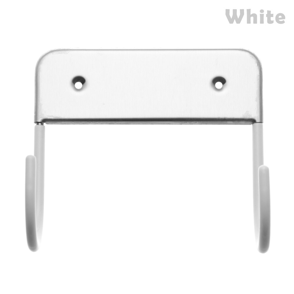 Multi-function stainless steel Wall Mount Ironing Board Hook Holder Dryer Storage Shelf Practical Organizer Racks Space Saving: white