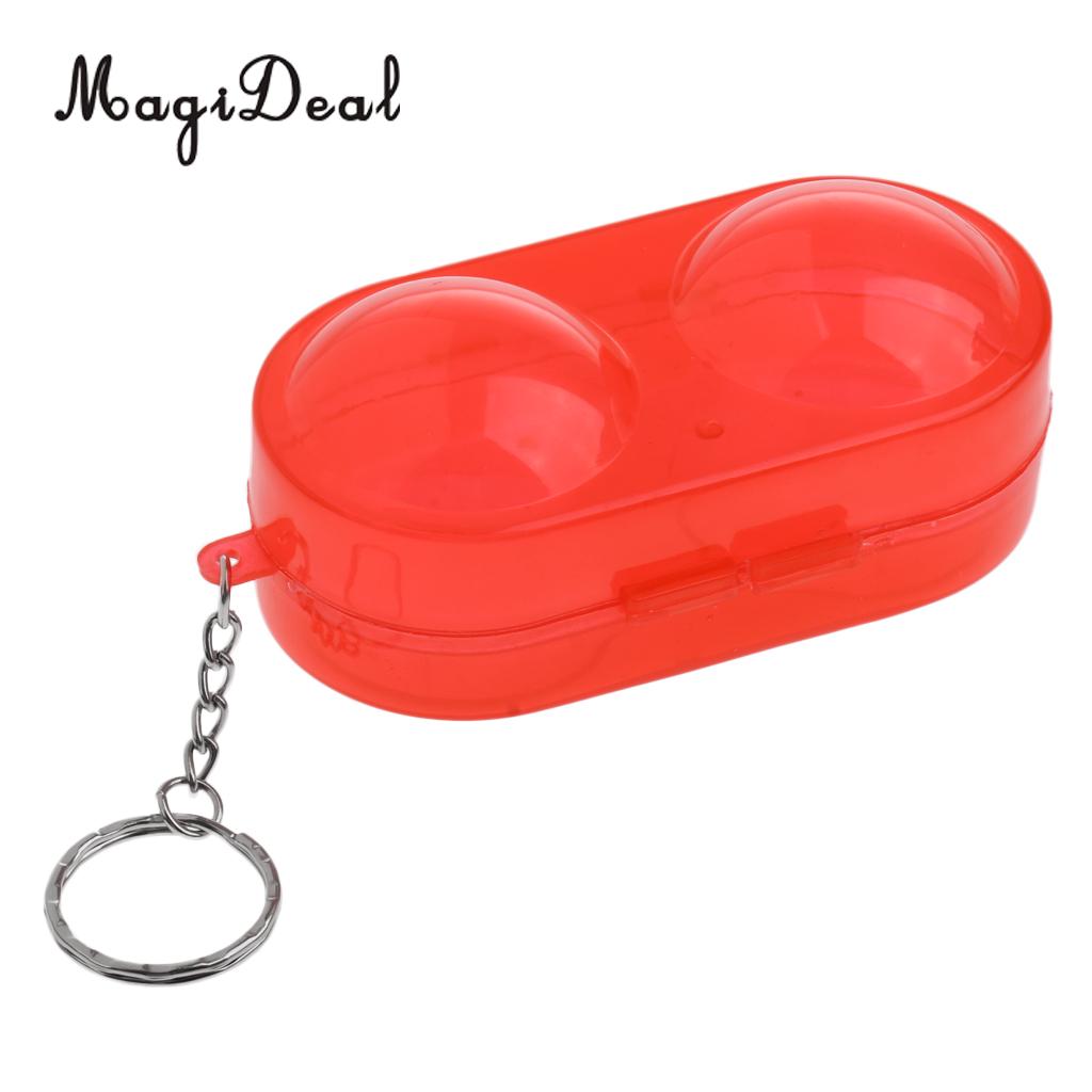MagiDeal Plastic Table Tennis Ball Container Box Ping Pong Ball Storage Carry Case Hold up to 2 Balls 4 Colors: Red 