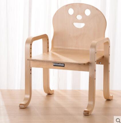 Louis sillas para niños, guarderías, respaldo Simple moderno, hogar, madera maciza, se puede levantar: G6
