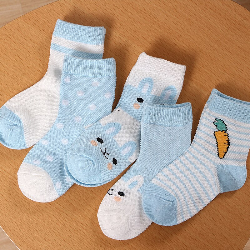 10 pairs Cotton sky blue baby boy socks baby girl stuff Good Cheap Stuff summer socks newborn Mesh Comfortable