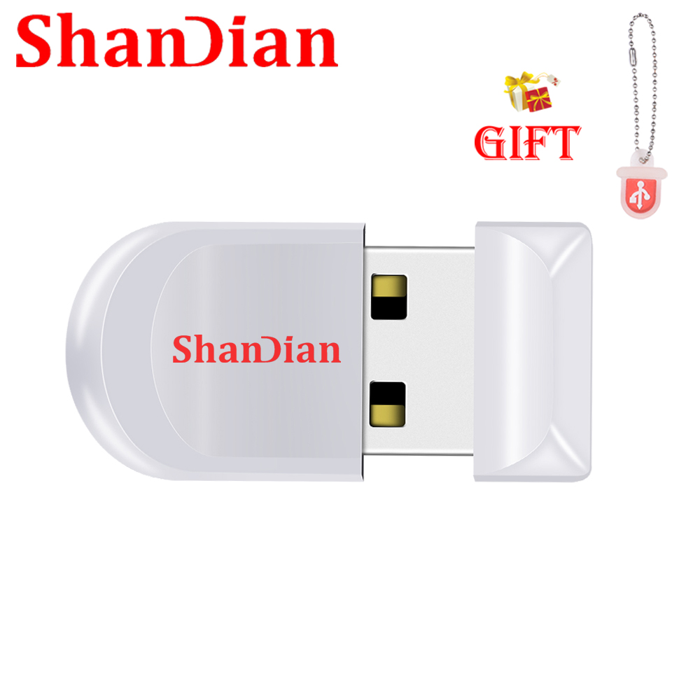 Super mini metal usb flash-hukommelse 64gb 32gb 16gb bærbar flashdrev 128gb pendrive flashdrev til erhverv: Hvid / 4gb