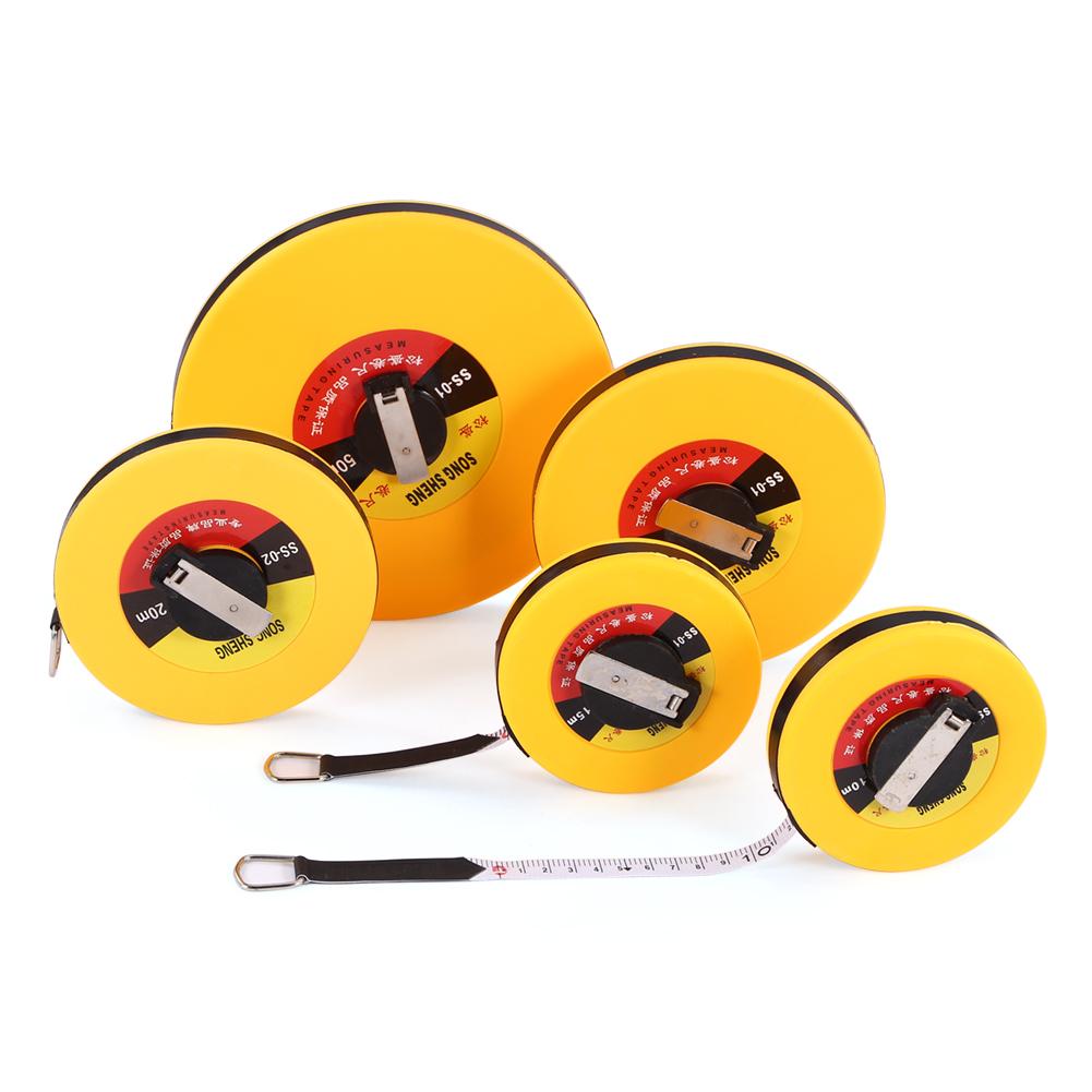 Measuring Ruler Hand Disc Flexible Ruler Measuring Tool Fiber Engineering Measuring Tape Hand Tools for Engineer 10/15/20/30/50m