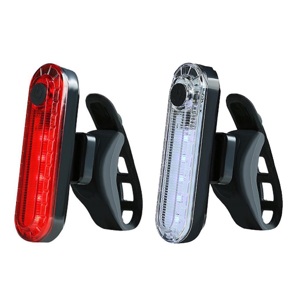 Rode Fiets Achterlicht Usb Oplaadbare Clip-On Led Lamp Fietsen Outdoor Mtb Fiets Achterlicht Veiligheidswaarschuwing flash Lamp
