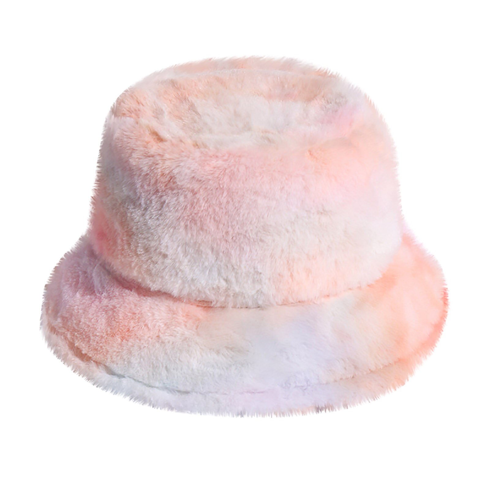 Sombreros de pescador de felpa con tinte anudado para mujer, gorro abrigado para exteriores, gorra de pescador de terciopelo suave, gorro de lavabo cálido de para mujer
