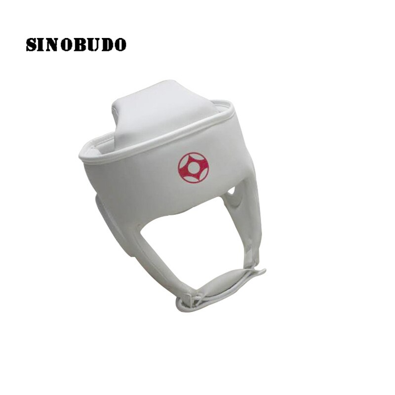 De de Kyokushin casco lucha cabeza Protector Karate tailandés Protector de cabeza Taekwondo MMA Protector de cabeza para boxeo de cuero de la PU