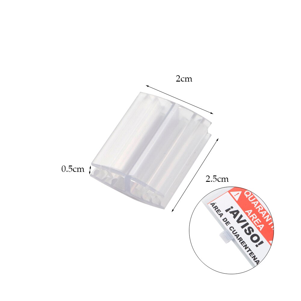 Multi-zweck Supergrip Pvc Zeichen Halter Kunststoff Greifer: 8