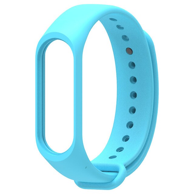 Upea värikäs ranneke rannerengas mi band 4 xiaomi mi band 3 hihna pulseira mi band 4 3 xiaomi correa mi band 4 hihna: Vaaleansininen