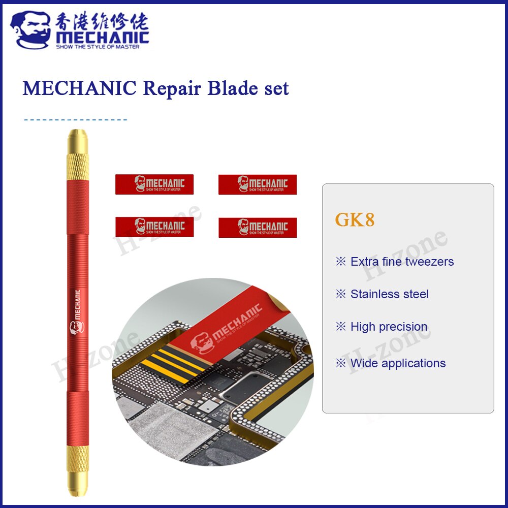 MECHANIC GK8 Multifunctioal CPU IC Glue Removal Blade Set Glue Remover Knife Thin Blade Motherboard BGA Chip Glue Cleaning