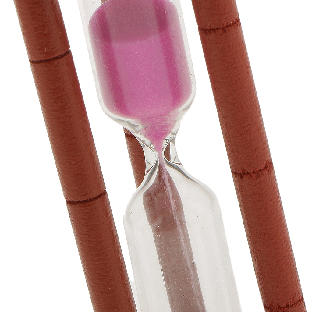 Maroon Wood 2 Mins Cooking Kitchen Sand Timer Hourglass Play Game Timer Pink
