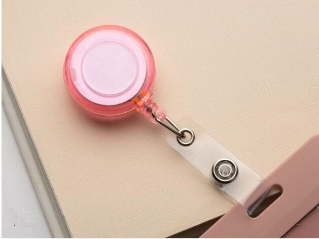 Etya slik farve id-kort navneskilt holdere anti-tabt klip kontor kvinder mænd studiekort rulle udtrækkelig badge holder klip