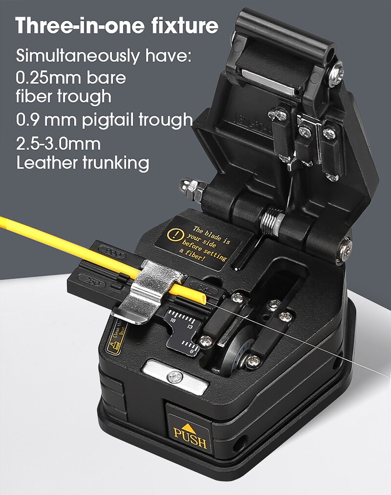 Fiber cleaver SKL-6C Cable Cutting Knife FTTT Fiber Optic Knife Tools cutter High Precision Cleavers 16 surface blade