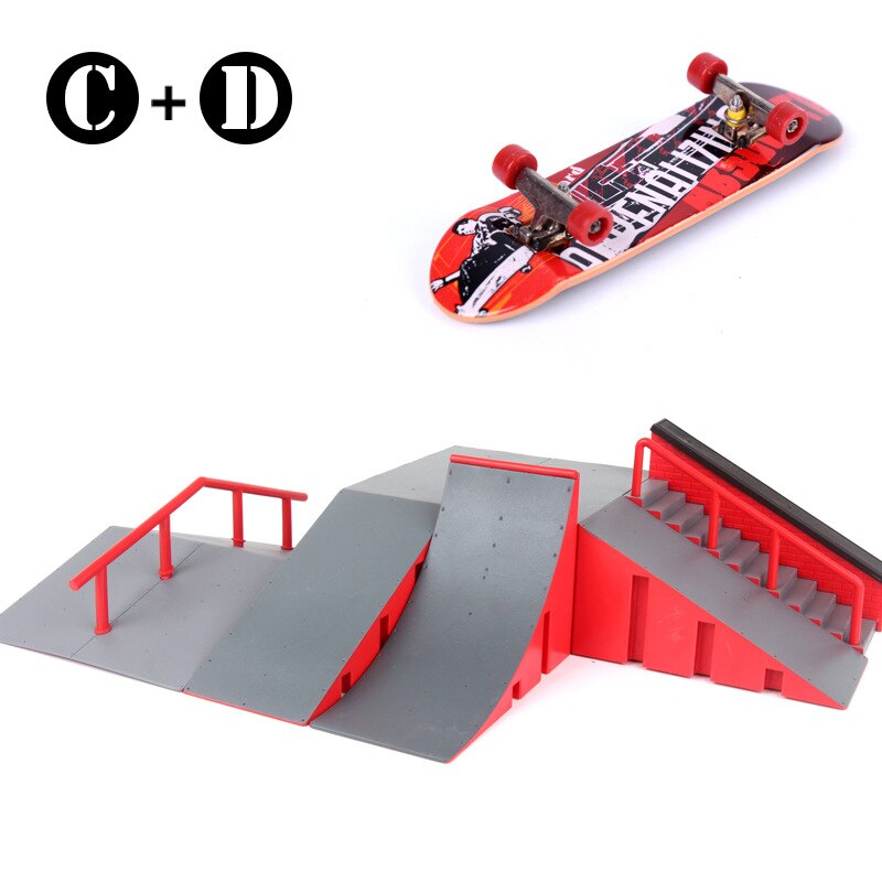 Mini Skateboard Spielzeug Schlittschuh Park Für TechDeck Griffbrett Skateboard Rampen Griffbrett Ultimative Park Ausbildung Gremium Spielzeug für freundlicher