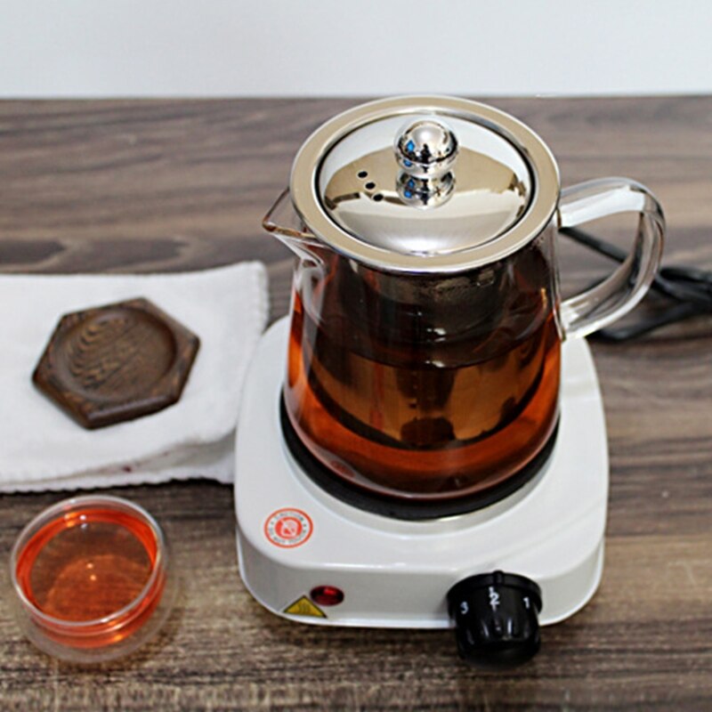 Portable Electric Burner 500W Single Stove Mini Hotplate Adjustable Temperature Furnace Home Kitchen Cook Coffee Heater