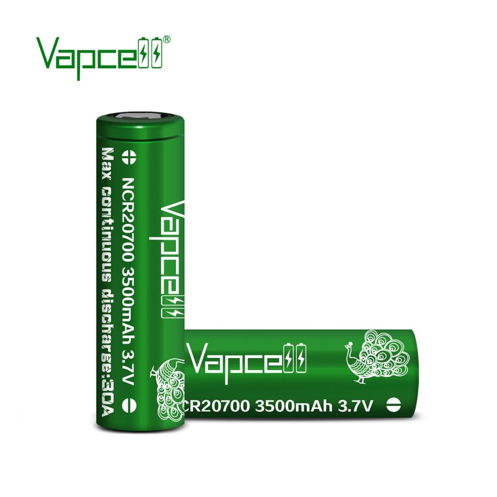 Official 100% original Vapcell 20700 3500mah 30A rewrapped 20700C 3.7V li-ion Rechargeable cell battery long life