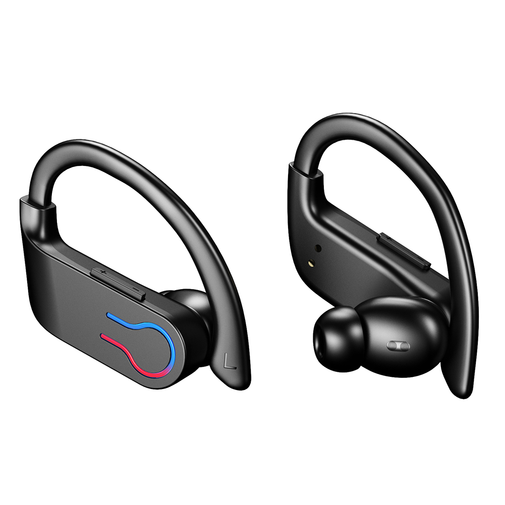 Wireless Earbuds with Earhooks Built-in Mic Earphones BT 5.3 Waterproof Headset Ear Buds for Sports/Workout/Running