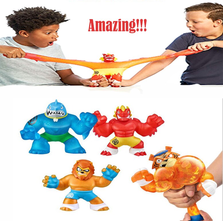 Hotsale Goo Jit Zu Super Hero Squeeze Squishy Aumento Anti-Stress Giocattoli Figurine Da Collezione Bambole Morbide Per Ragazzi Scherza il Regalo