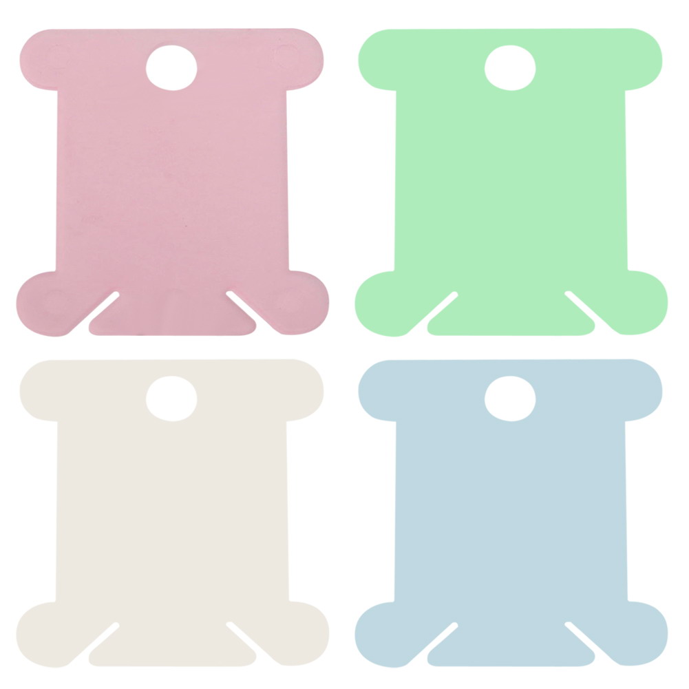 ZOTOONE 10pcs DIY Sewing Tools for Cross Stitch Plastic Embroidery Floss & Craft Thread Bobbins Sewing Supplies Storage Holder E