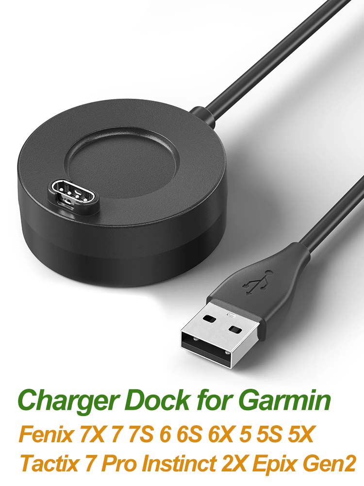 Ladestation für Garmin Fenix 5 5S 5X 6 6S 6X 6Profi 7 7X Plus 8 / Venu 2 2S Sq Vivoactive 3 4 Ladekabel-Ständer