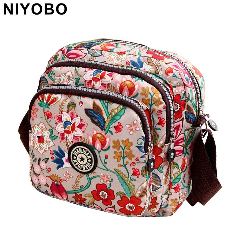Frauen Bote Taschen 2022 Neue Vinatge Blume Druck Frauen Tasche Mumie lässig Schulter Taschen Weibliche kleine Brieftasche