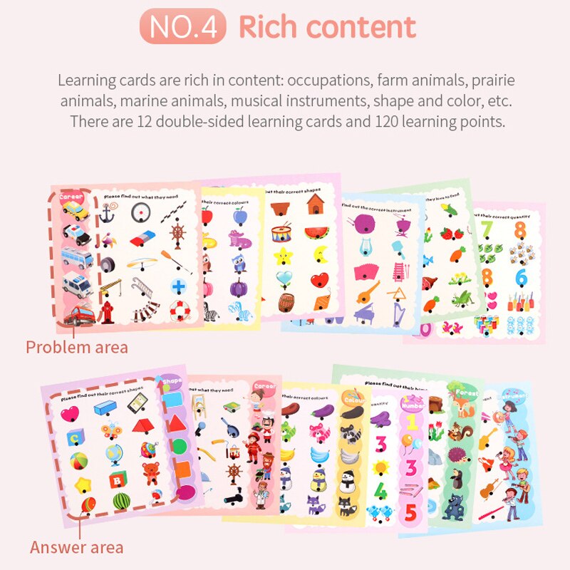 Electronic Smart Logic Learning Pen Phonetic Learning Parent Child Interaction Pen Book Toys AN88