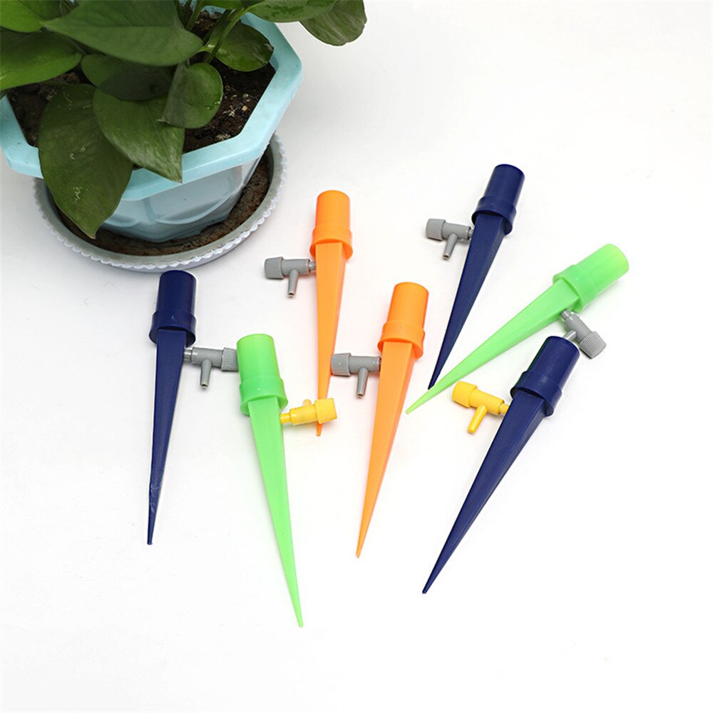 6/12/18PCS Auto Drip Irrigation System Automatic Watering Spike for Plants Flower Indoor Household Waterers Bottle Drip Tool